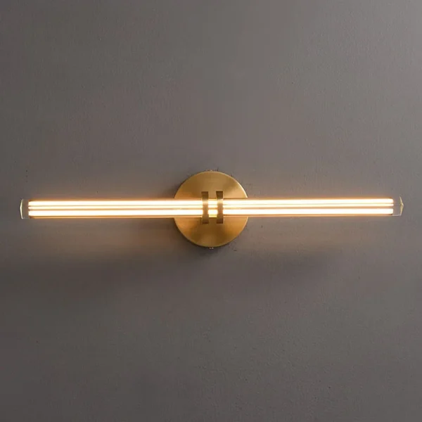 kf-S8f7d52c35009488f91f798d7b5b56aa3i Arandela Linear Moderna Alumínio Dourado Para Espelho, Hall Entrada e Salas