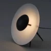 Luminária De Mesa Disco Com LED Luz Indireta