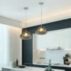 kf-S9aa3b112124f490bb81a3f4977fe1782K Lustre Forma Orgânica Escultural De Vidro Para Sala de Jantar e Quartos