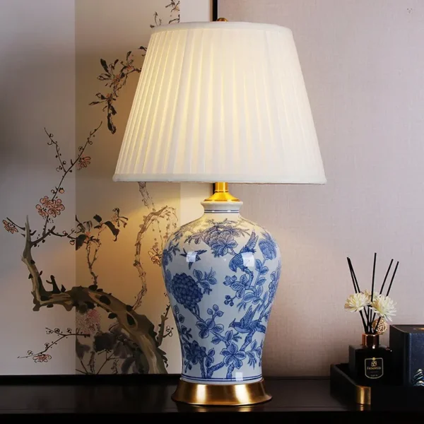 kf-S9b7128fd378c42efaa40f7f615fde5f7h Abajur Escultural Formas Orgânicas De Cerâmicas Estilo Chinês Para Mesa Quartos e Salas
