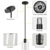kf-S9dfabb44147e43449993a2abf5af7ef4D Pendente Moderna Cilindro de Vidro Transparente Para Bancada e Mesa de Jantar