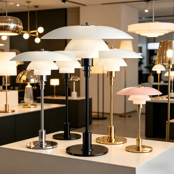 Abajur Bauhaus Em Camadas Designer Poul Henningsen PH 2-1 – Réplica Chinesa