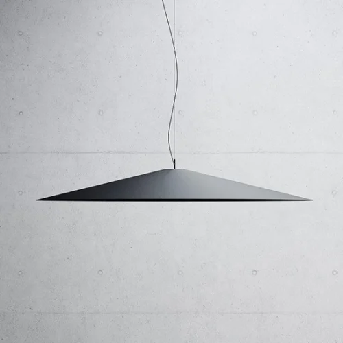 Pendente Preto Chapéu Japonês Minimalista Disco Voador