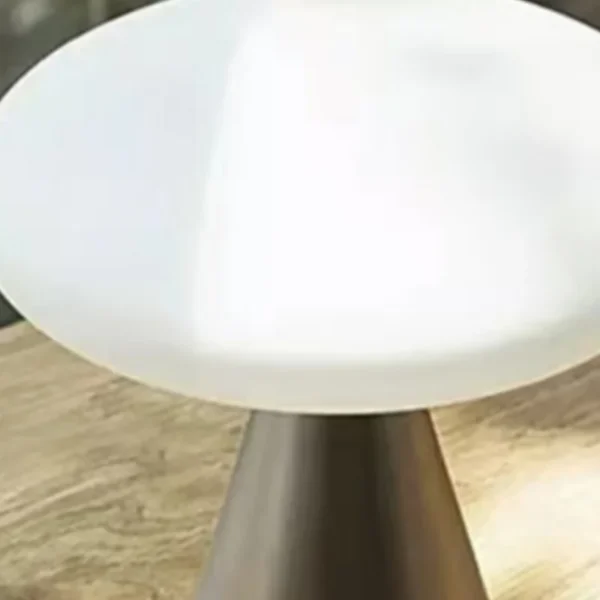 Abajur Sem Fio Forma De Cogumelo Alumínio Para Mesa Em Salas e Quartos