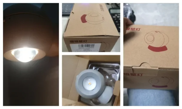 Arandela Moderna Sem Fio LED Recarregável Carregamento USB LED Sensor Humano Magnético Para Quartos e Salas