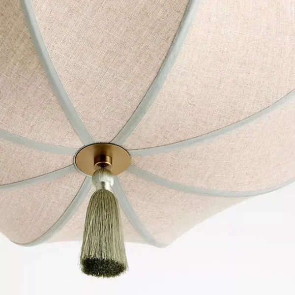 Luminárias De Sobrepor Tecido Estética Retro Francesa