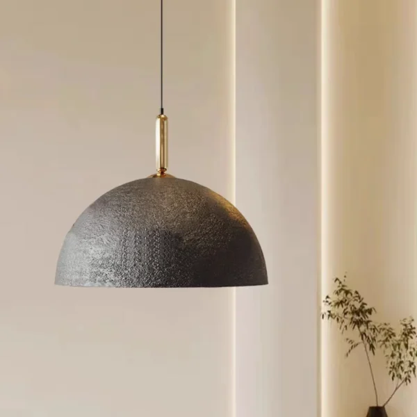 kf-Sb6e08e91c8804b378ce93b046d96eb36Z Pendentes Com Textura Estilo Japonês Wabi Sabi 1/2 Esfera Para Mesa De Jantar