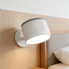 Arandela Branco Moderna LED Recarregável Sem Fio Para Cabeceira Cama, Salas e Home Office