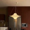 kf-Sc1f5606474a54760889696acbab9ca14Q Lustre Escultural Branco Leitoso Forma De Disco Voador Para Mesa de Jantar e Quartos