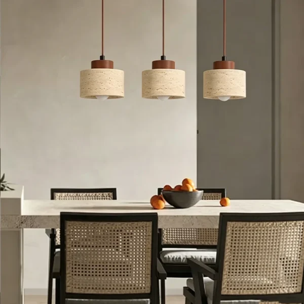 kf-Sc311c4131331434fa6d1a5403a80cf81z Pendente Estilo Japonês Wabi-Sabi Acabamento Natural Para Mesa Jantar e Bancada de Cozinhas e Lavabos