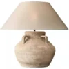 kf-Sc7cf55a5ecf944cf81a9853b5a80bd8dO Abajur Escultural Cerâmica Rústica Wabi-Sabi Retro Para Mesa Salas e Quartos