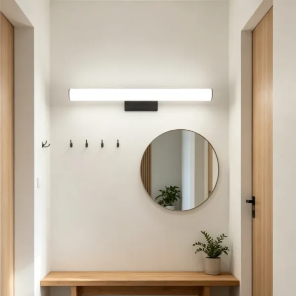 kf-Sc8fab53a2ad44866a2fa228a96429b0aS Arandela Linear Contemporânea Acrílico Branco Para Lavabos, Quartos e Salas