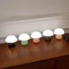 Abajur Moderno Portátil Tipo Cogumelo LED Toque Com Carregamento USB Para Mesa Home Office, Criado Mudo Cabeceira Cama
