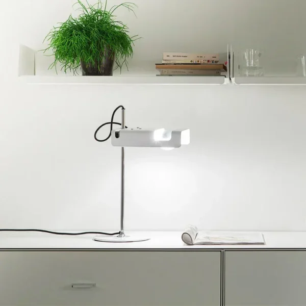 kf-Scce64da659914e4194e9d94b6ebb0b16b Luminária de Mesa Branca Design Italiano joe colombo → Spider – Réplica Chinesa