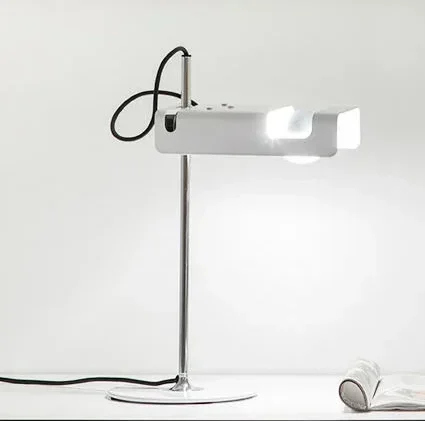 kf-Scce64da659914e4194e9d94b6ebb0b16b Luminária de Mesa Branca Design Italiano joe colombo → Spider – Réplica Chinesa