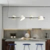 kf-Sd2e7c2f2b3aa492fb352430e9772de678 Lustre Contemporâneo de Alumínio Barra Linear Com Pendentes Em Sala Jantar Mesa Retangular