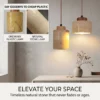 kf-Sd6498af0fa4640a680619a4c23a595d71-1 Pendente Estilo Japonês Wabi-Sabi Acabamento Natural Para Mesa Jantar e Bancada de Cozinhas e Lavabos