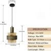 kf-Sd677967b59a04f5489fbb68bc699689er Pendente Teto Moderno De Vidro Âmbar e Metal Bronze Para Bancada e Mesa de Jantar