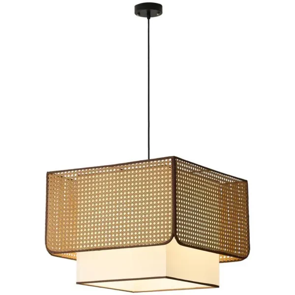 Pendente Japonês Wabi Sabi Rattan