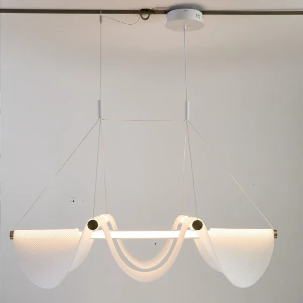 kf-Se276135afdb8407f9d7be44c9f4e5d54u Lustre Escultural minimalista Formas Orgânicas Wabi-Sabi Tecido Branco Para Mesa Jantar