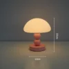 Abajur Moderno Luminária Portátil Tipo Cogumelo Estilo Francês Alumínio Para Mesa Home Office, Cabeceira Cama e Criado Mudo