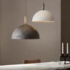 kf-See43ab946dd44dd8ad7a9f0e98489d95a Pendentes Com Textura Estilo Japonês Wabi Sabi 1/2 Esfera Para Mesa De Jantar