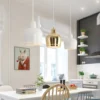 kf-Sf51fd8ed72bf4e7583d2d5a1fd8c204aK Pendente Moderno Metal Polido Alvar Aalto → A330S Golden Bell – Réplica Chinesa