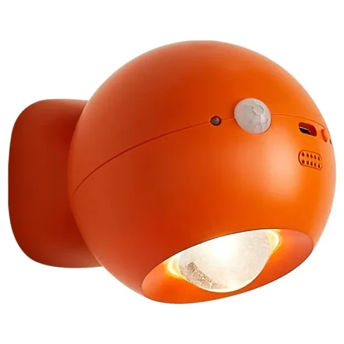 Arandela Moderna Sem Fio LED Recarregável Carregamento USB LED Sensor Humano Magnético Para Quartos e Salas