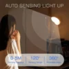 Arandela Sem Fio Luz 360° Noturna Com Sensor Movimento LED Recarregável Para Salas, Quartos e Corredores