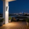 kf-Sfe28a92f695449f194c084cd756796630 Arandela Moderna Alumínio 2 Fachos de Luz IP65 Com 2 Fachos LED Para Jardins e Fachadas
