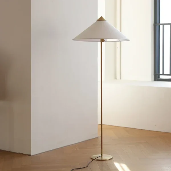 Luminária de Chão Retrô Nórdica Trançada Paavo Tynell 9602 – Réplica Chinesa
