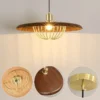 kf-S61a2ebd6b35f444faeda954c7a58107a6 Pendente com Acabamento Amadeirado de Design Italiano - foto 6
