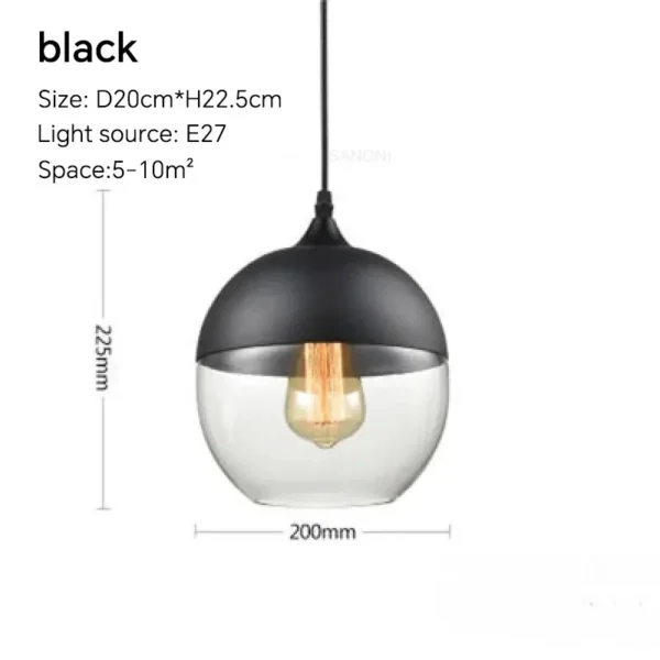 kf-S6ca40af4058d4a808eb67297afb5ab88i Pendente Nórdico de Vidro e Madeira com Soquete E27 - Modelo A Transparente 20cm