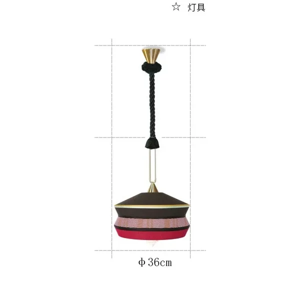 Pendente Wabi-Sabi de Tecido Estilo Japonês Pendente Wabi-Sabi de Tecido Estilo Japonês - foto 2